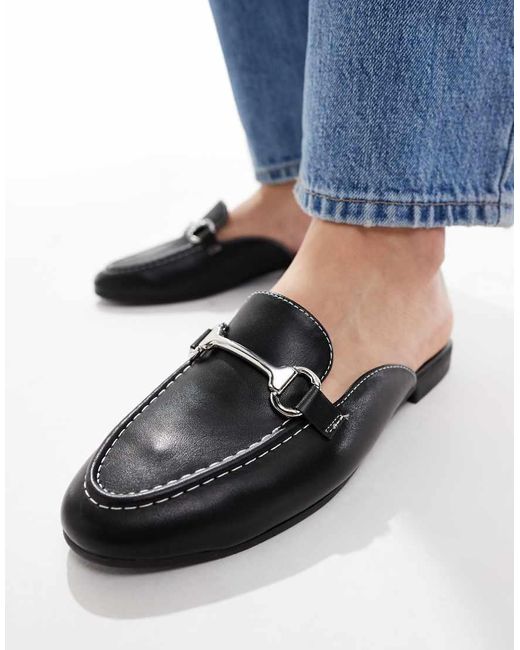 New Look Open Loafers Met Gesp in het Blue