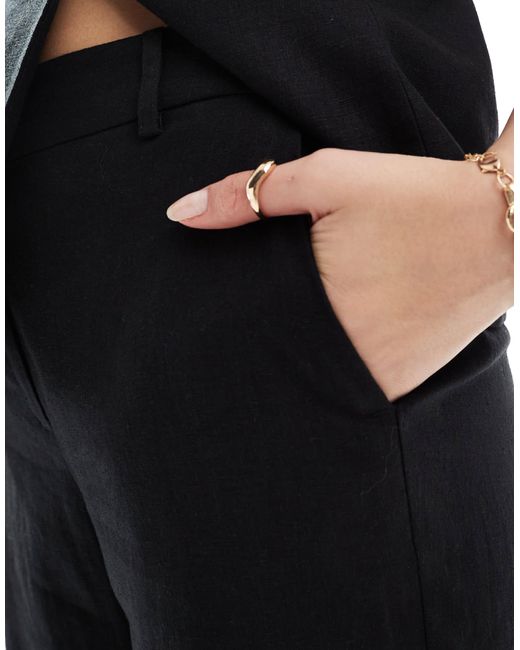 New Look Black – hose aus leinen