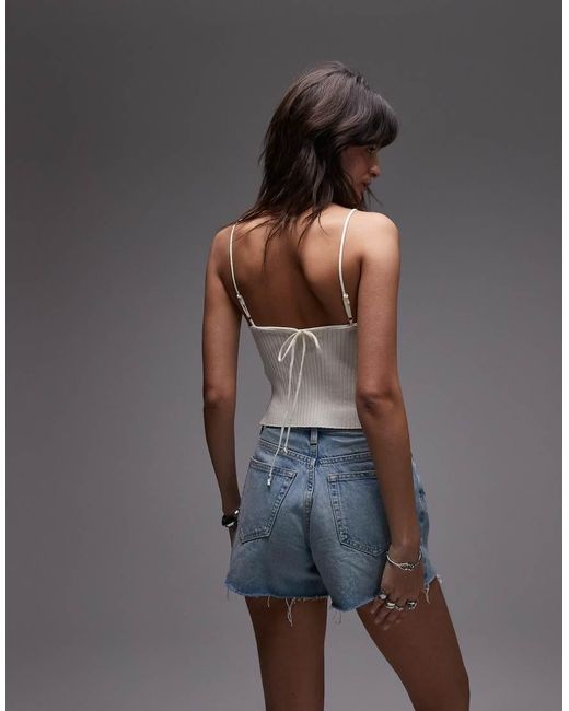 House Of Sunny Gray Gemini Knit Cami Top