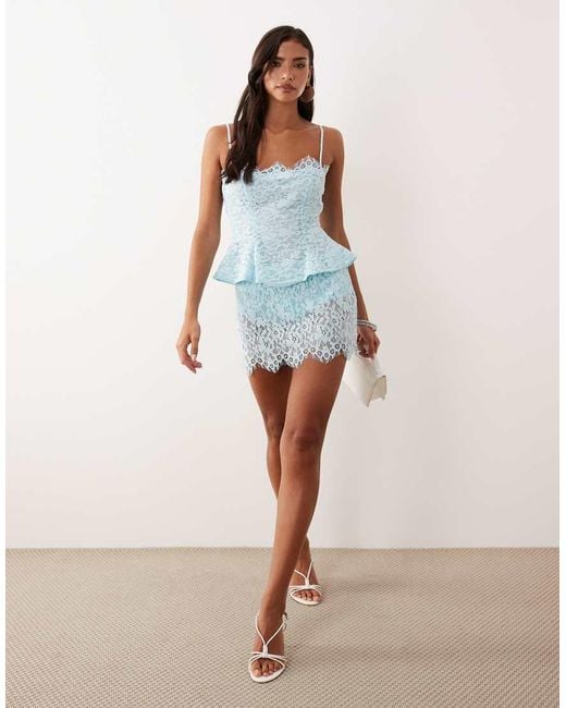 AFRM Blue Priesley Lace Built