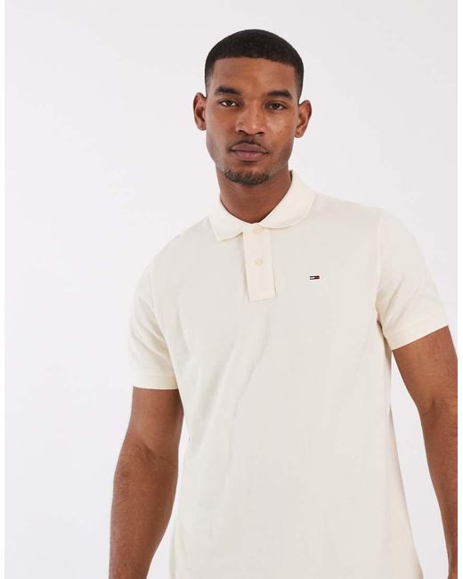 Polo Basic di Tommy Hilfiger in White da Uomo