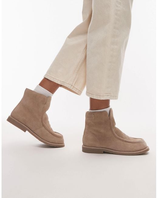 Bronx Natural Fluffy Cosy Boot