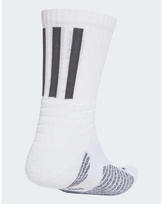 Adidas Originals White Select Basketball Socks for men