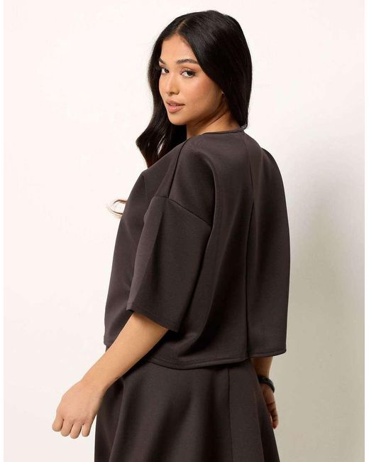 PixieGirl Black Petite Boxy T-Shirt