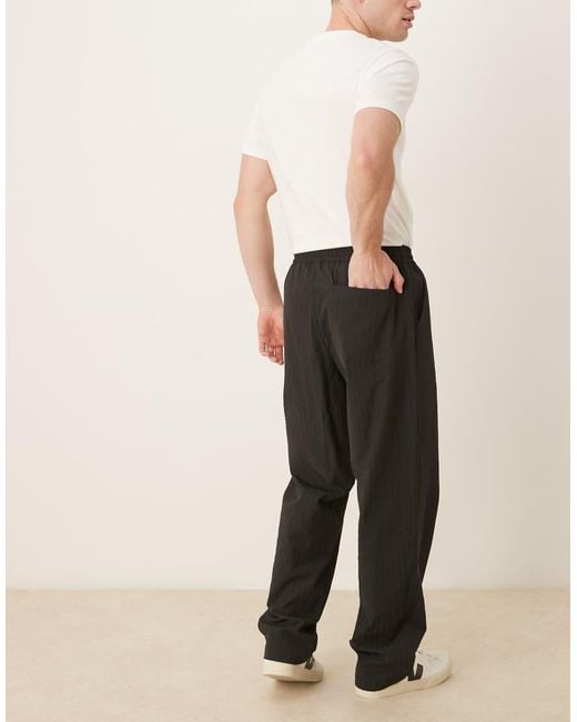 ASOS Blue baggy Striped Trouser for men