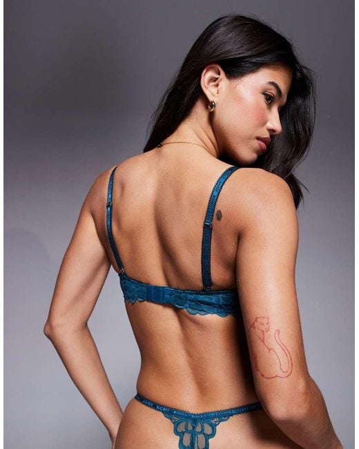 Boux Avenue Blue Heidi Plunge Bra