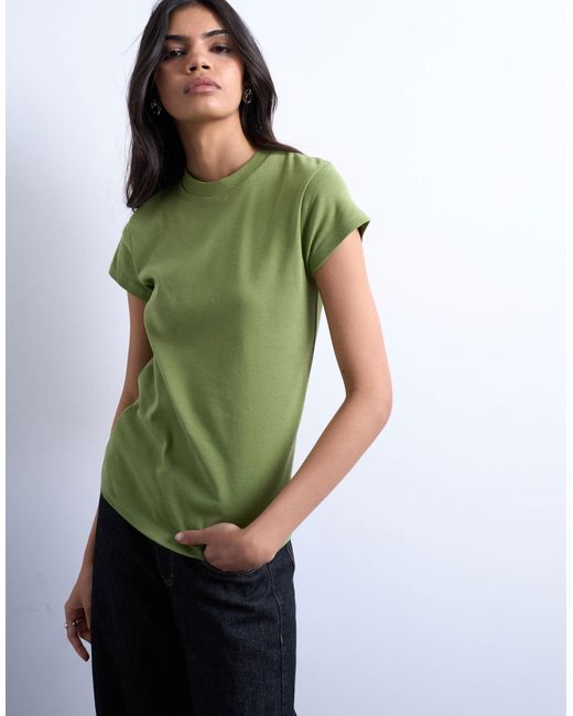 TOPSHOP Green Everyday Tee