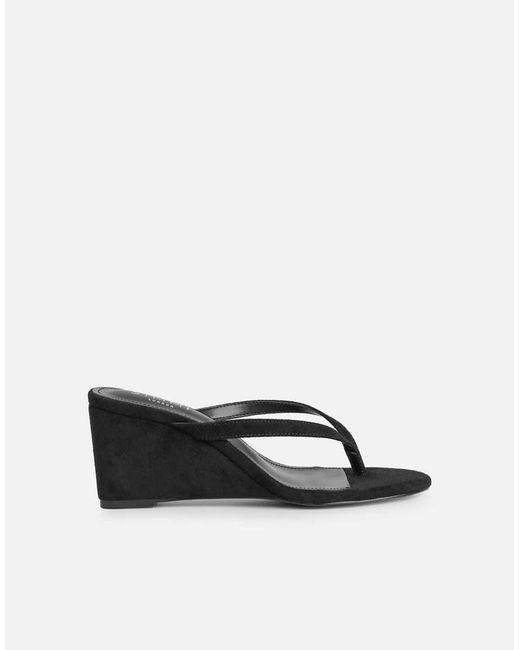 SIMMI Natural Immy Toe Thong Wedge Sandals