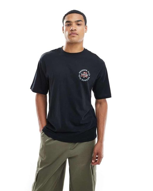 Only & Sons Gray Relaxed Fit T-shirt With Sushi Back Print for men