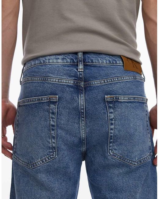 Calvin Klein Blue Straight Leg Jeans for men