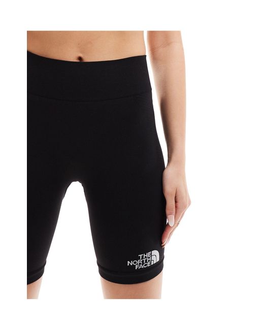 The North Face Black Training Seamless High Waist legging Shorts