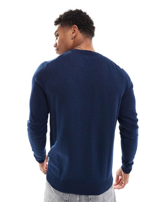 Pull ras Jack & Jones pour homme en coloris Blue
