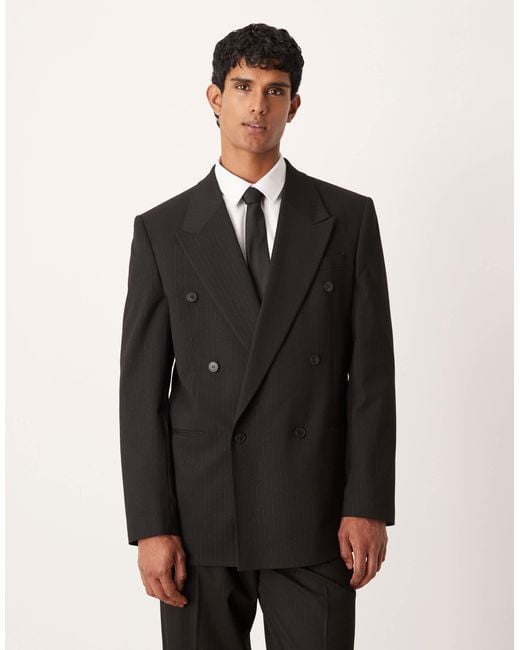 ASOS Black Relaxed Suit Jacket for men