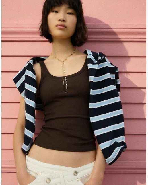 Bershka White Star Lariat