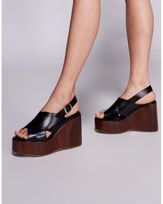 Public Desire Brown – tamanco – mules-sandalen
