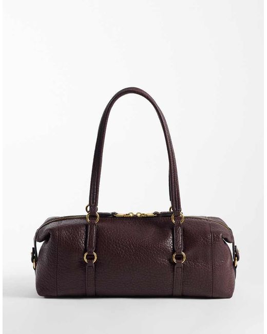 Mango Purple Shoulder Bowling Bag