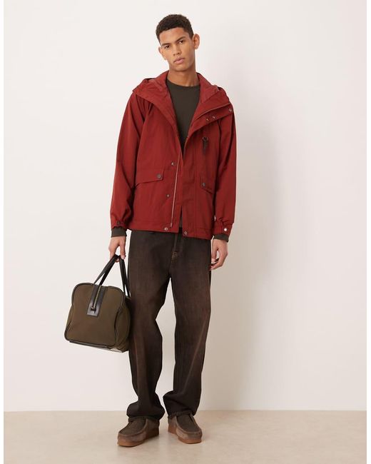 Barbour Red Showerproof Rig Jacket for men