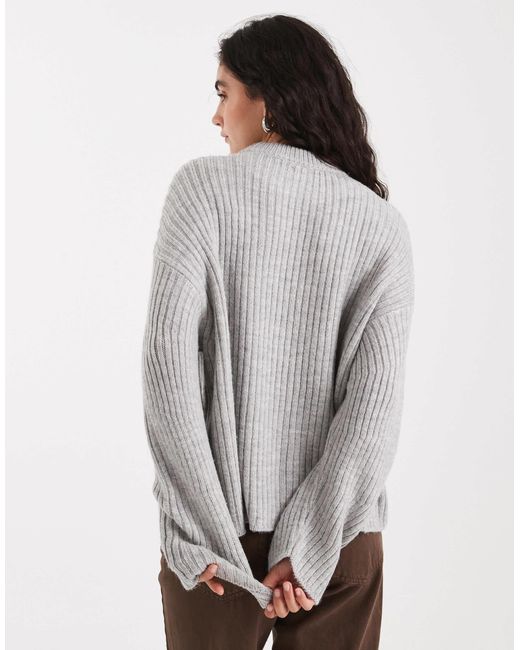 Pull ras ASOS en coloris Gray