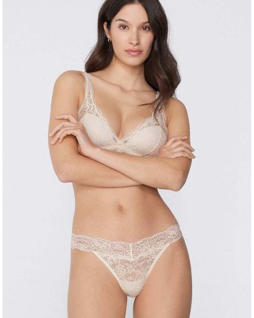 Tezenis Natural High-Cut Lace G-String