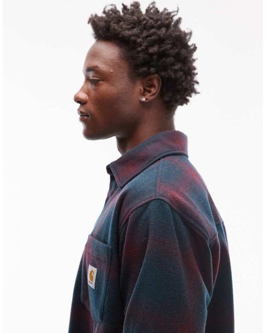 Carhartt Blue Brennan Shirt Jacket for men