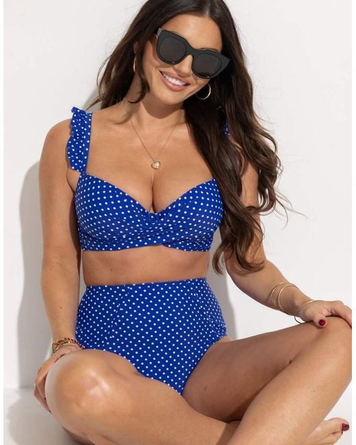 Pour Moi Blue Sicily High-Waist Tummy Control Brief