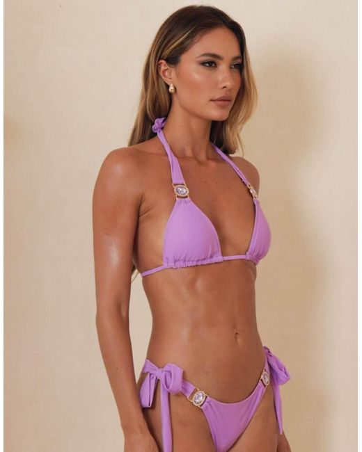 Moda Minx Purple Amour Triangle Top