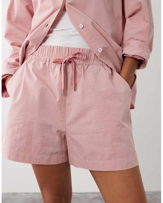 Sweaty Betty Pink Summer Stripe Shorts