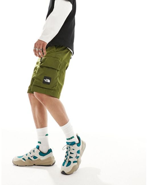 The North Face Green Nse Belted Cargo Shorts for men