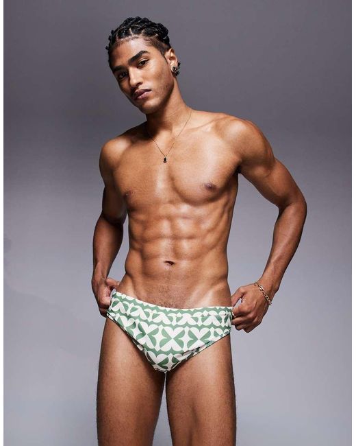 ASOS Green Swim Brief for men