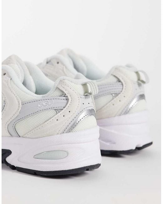 New Balance White 9060