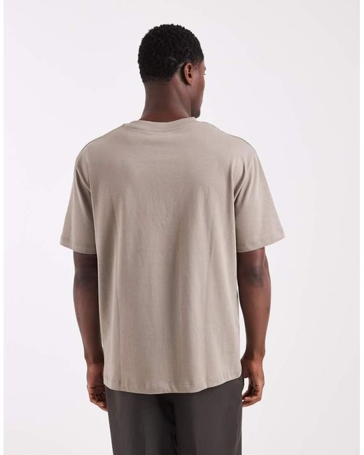 ASOS Brown Heavyweight Relaxed T-shirt for men