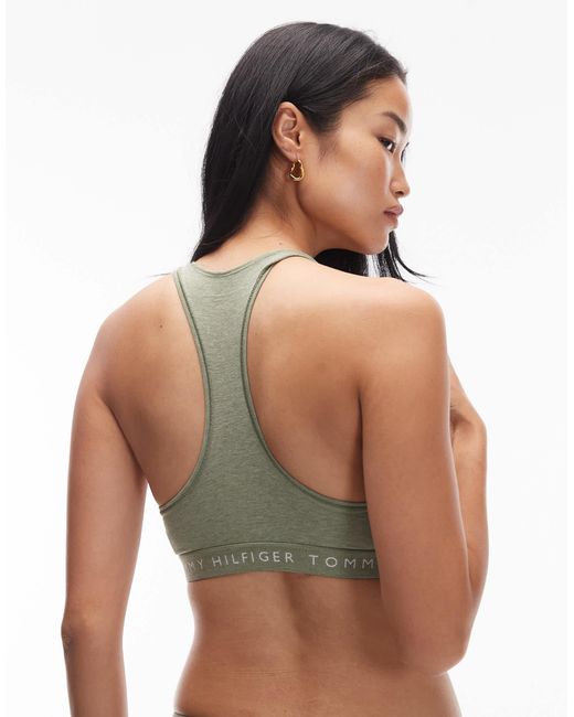 Tommy Hilfiger Green Heritage Racerback Bralette