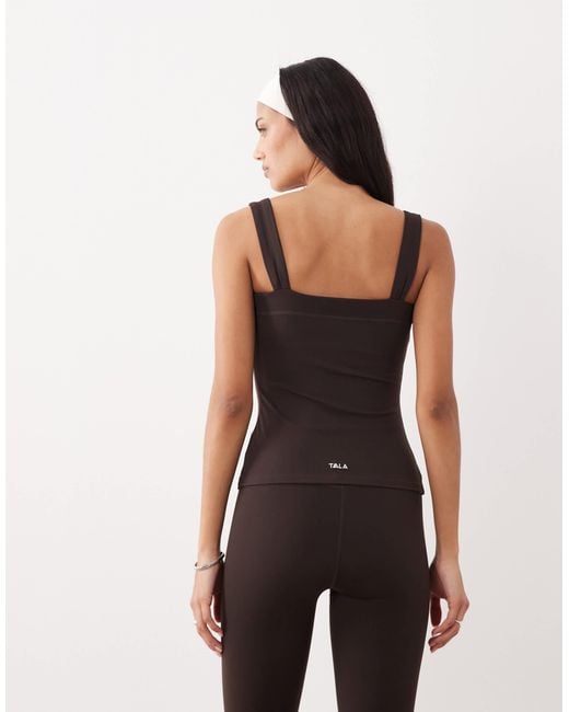 Tala Multicolor Dayflex Ruched Strap Singlet