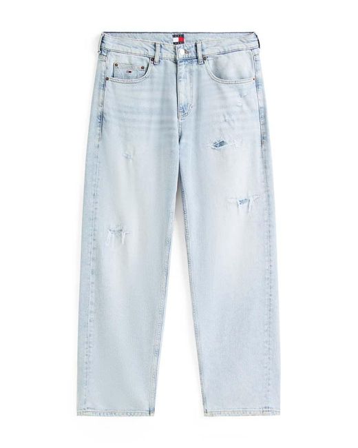 Tommy Hilfiger Blue Jamie Loose Straight Leg Ripped Jeans for men
