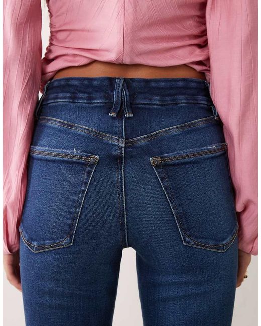 GOOD AMERICAN Blue Soft Tech Good Classic Bootcut Jeans