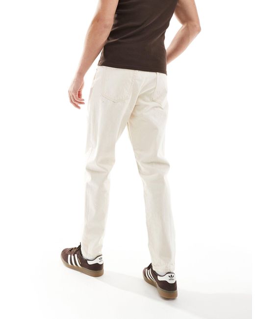 Weekday Natural Barrel Relaxed Fit Tapered Jeans for men