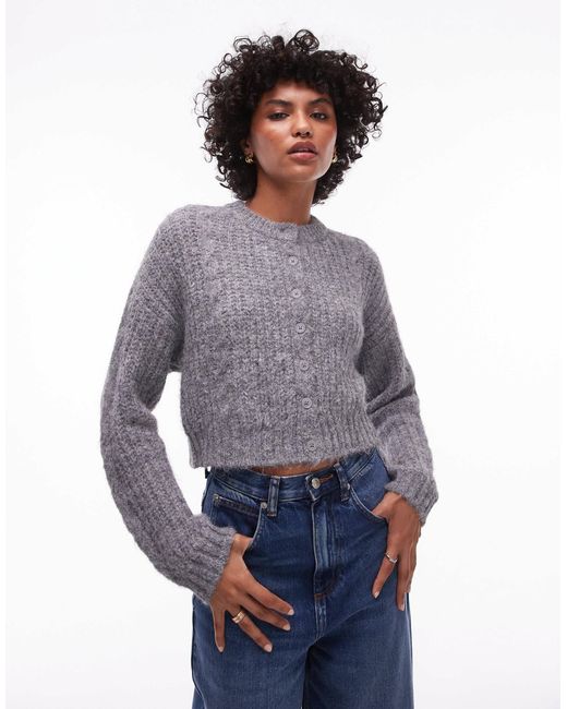 Gilet court gris sale