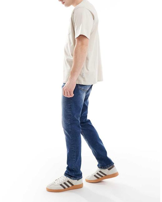 ASOS Blue Stretch Slim Jeans for men