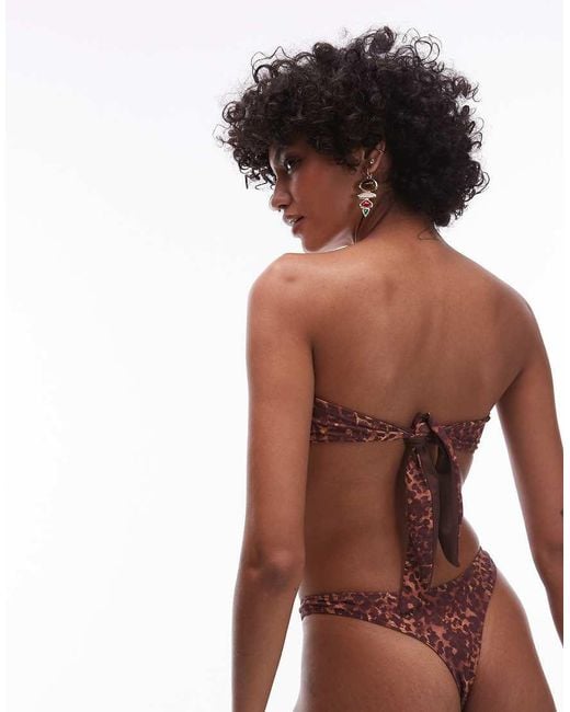 VDM The Label Brown Vdm Reversible High Rise Bikini Bottom