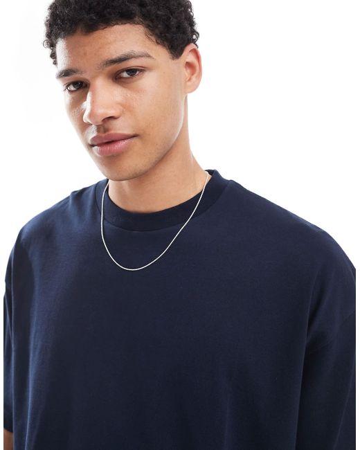 ASOS Blue Essential 2 Pack Oversized T-shirts for men