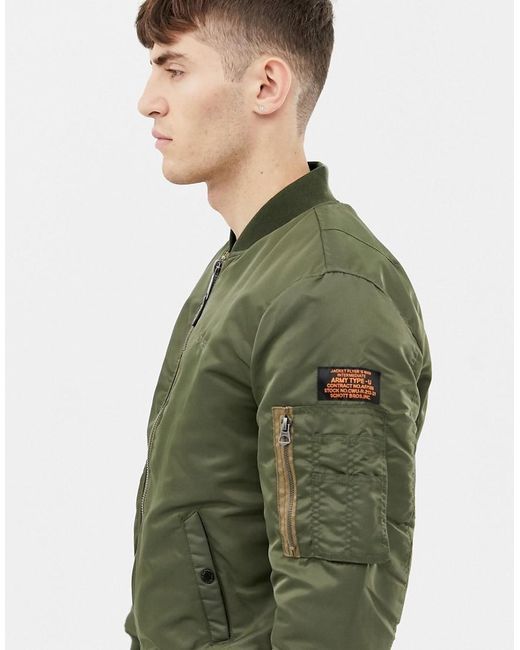 MA1 - Bomber Schott Nyc pour homme en coloris Green