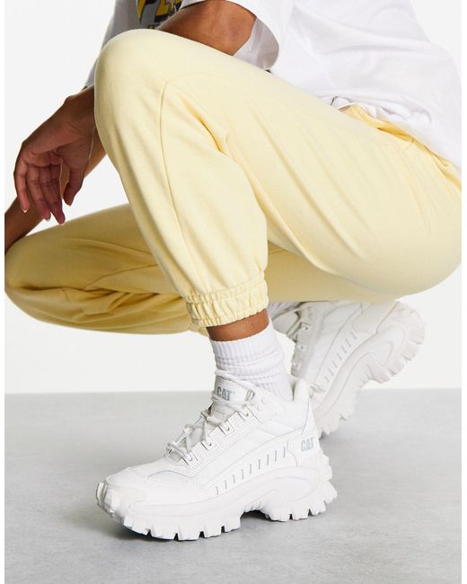 Caterpillar Cat Intruder Mid Lace Up Hiking Boots in White Lyst