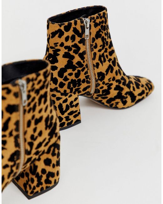 asos leopard boots