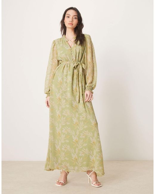 Vila Green – chiffon-kleid