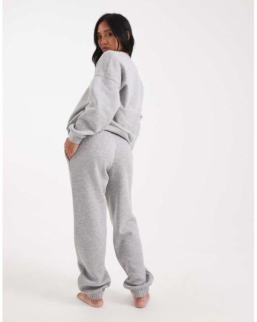 Vero Moda Gray Oversized Cuffed jogger Co-ord