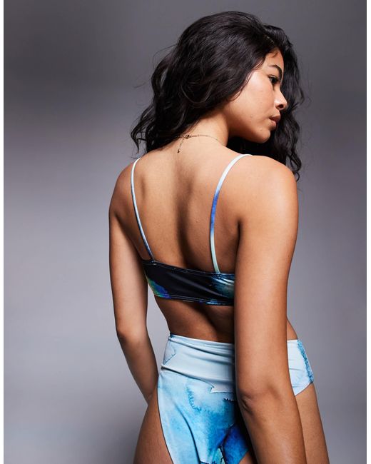 ASOS Blue – mina – bandeau-bikinioberteil