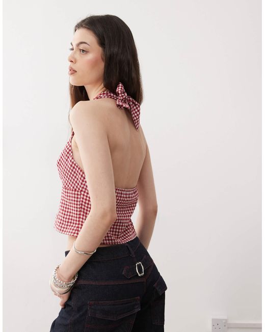 Collusion Multicolor Halter Neck Top