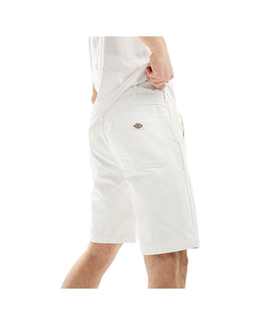Dickies White Duck Canvas Chap Shorts for men