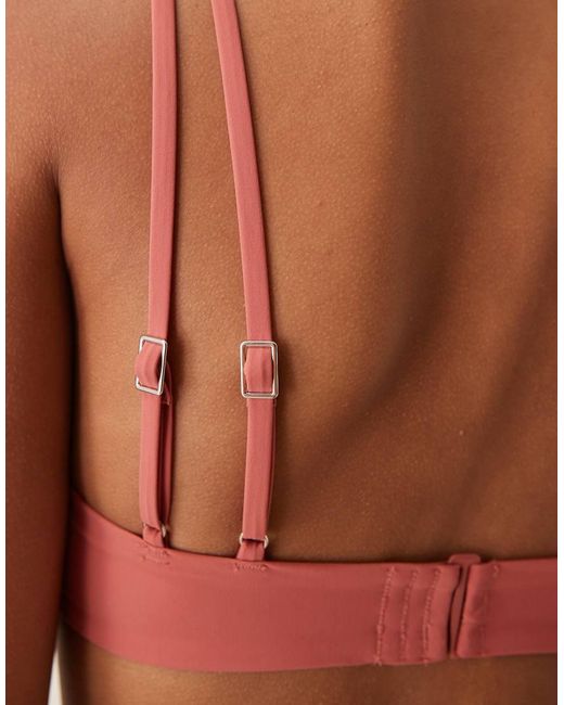 Calvin Klein Pink Luxe Bralette Bikini Top