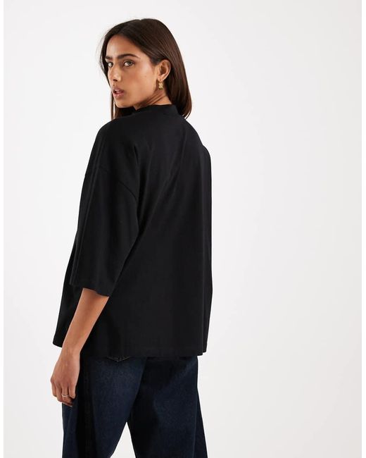 Vero Moda Black Oversized Drop Shoulder T-shirt